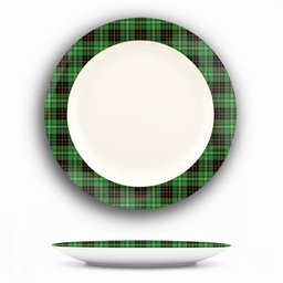 ScotsTee Shop Scottish McAuley of Lewis Ancient Ceramic Tartan Plate