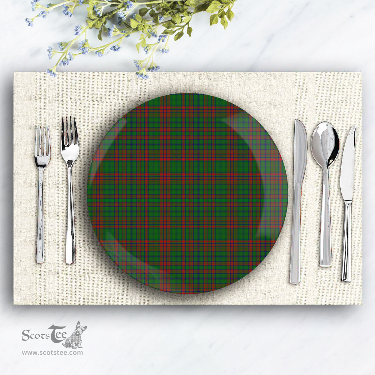 ScotsTee Shop Scottish Matheson Hunting Highland Society of London Ceramic Tartan Plate