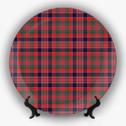 ScotsTee Shop Scottish McDonald of Boisdale Modern Ceramic Tartan Plate