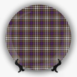 ScotsTee Shop Scottish McDonell of Glengarry Dress  Modern Ceramic Tartan Plate