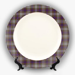 ScotsTee Shop Scottish McDonell of Glengarry Dress  Modern Ceramic Tartan Plate