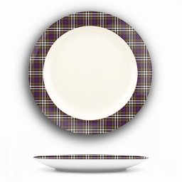 ScotsTee Shop Scottish McDonell of Glengarry Dress  Modern Ceramic Tartan Plate