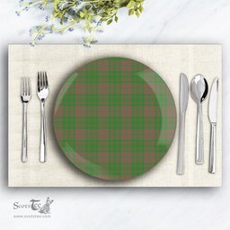 ScotsTee Shop Scottish McAlister of Glenbarr Hunting Ancient Ceramic Tartan Plate