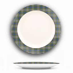 ScotsTee Shop Scottish McDonell of Glengarry Dress Ancient Ceramic Tartan Plate