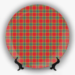 ScotsTee Shop Scottish McLean of Duart Modern Ceramic Tartan Plate