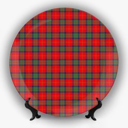 ScotsTee Shop Scottish McPherson of Cluny Modern Ceramic Tartan Plate