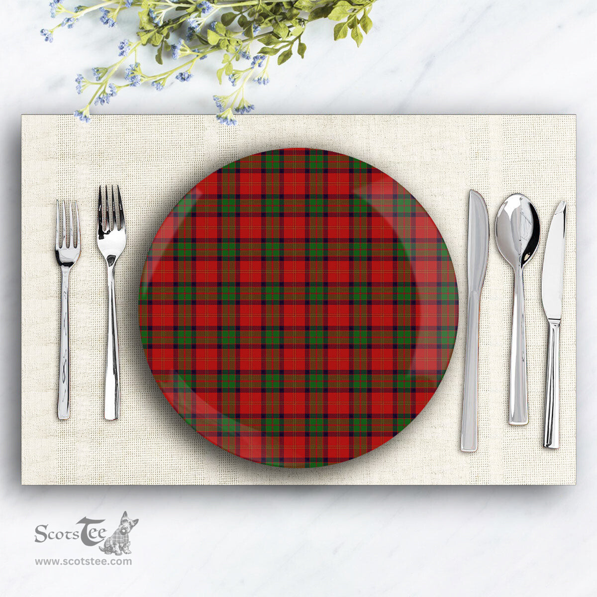 ScotsTee Shop Scottish McPherson of Cluny Ceramic Tartan Plate