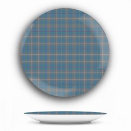 ScotsTee Shop Scottish McKerrell of Hillhouse Dress Ceramic Tartan Plate