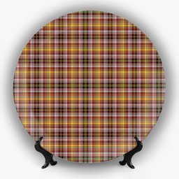 ScotsTee Shop Scottish McKay of Strathnaver Ancient Ceramic Tartan Plate