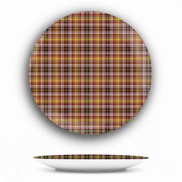 ScotsTee Shop Scottish McKay of Strathnaver Ancient Ceramic Tartan Plate