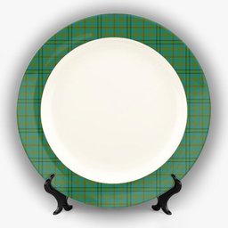 ScotsTee Shop Scottish Moncreiffe of Atholl Ancient Ceramic Tartan Plate