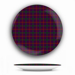 ScotsTee Shop Scottish Montgomrie or Montgomery of Eglinton Ceramic Tartan Plate