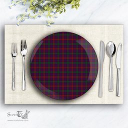 ScotsTee Shop Scottish Montgomrie or Montgomery of Eglinton Ceramic Tartan Plate