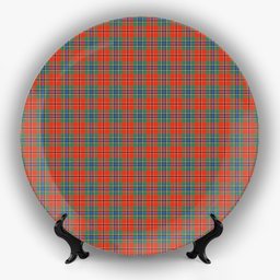 ScotsTee Shop Scottish McLean of Duart Ancient Ceramic Tartan Plate