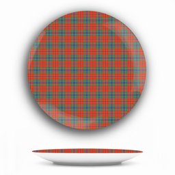 ScotsTee Shop Scottish McLean of Duart Ancient Ceramic Tartan Plate