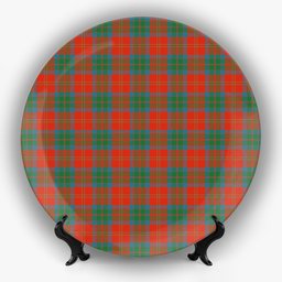 ScotsTee Shop Scottish McPherson of Cluny Ancient Ceramic Tartan Plate