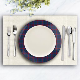 ScotsTee Shop Scottish Montgomery of Ayrshire Modern Ceramic Tartan Plate
