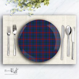 ScotsTee Shop Scottish Montgomery of Ayrshire Modern Ceramic Tartan Plate