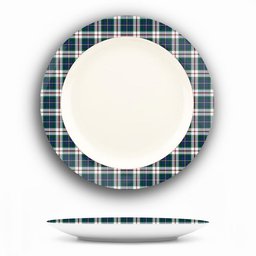 ScotsTee Shop Scottish McLeod Of Californian Modern Ceramic Tartan Plate