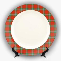 ScotsTee Shop Scottish McLaine of Loch Buie Ancient Ceramic Tartan Plate