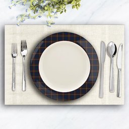 ScotsTee Shop Scottish McLaine of Lochbuie Hunting Ceramic Tartan Plate