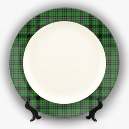 ScotsTee Shop Scottish McLean of Duart Hunting Ancient Ceramic Tartan Plate