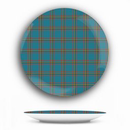 ScotsTee Shop Scottish McLaine of Lochbuie Hunting Ancient Ceramic Tartan Plate