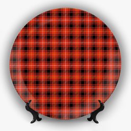 ScotsTee Shop Scottish McIvor Ancient Ceramic Tartan Plate