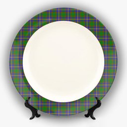 ScotsTee Shop Scottish Strange of Balkaskie SC Ceramic Tartan Plate
