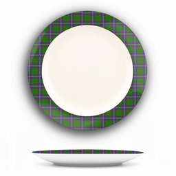 ScotsTee Shop Scottish Strange of Balkaskie SC Ceramic Tartan Plate