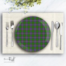 ScotsTee Shop Scottish Strange of Balkaskie SC Ceramic Tartan Plate