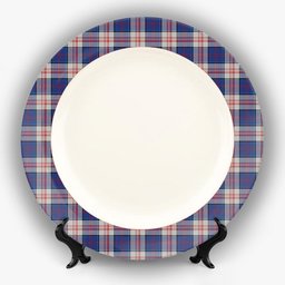 ScotsTee Shop Scottish Stewart of Appin Hunting Dress Ceramic Tartan Plate