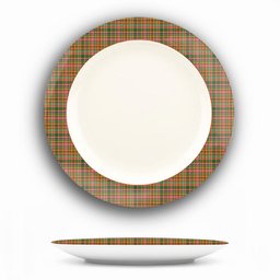ScotsTee Shop Scottish Ogilvie (Ogilvy) of Strathallan Ancient Ceramic Tartan Plate