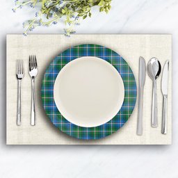 ScotsTee Shop Scottish Shaw of Carolina Ancient Ceramic Tartan Plate