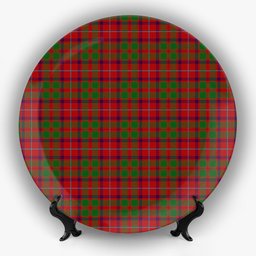 ScotsTee Shop Scottish Shaw of Tordarroch Red Dress Ceramic Tartan Plate