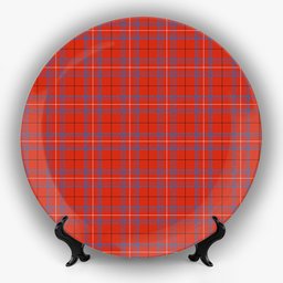 ScotsTee Shop Scottish Rose of Kilravock Ancient Ceramic Tartan Plate