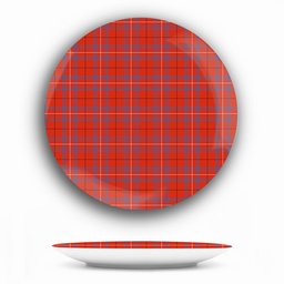 ScotsTee Shop Scottish Rose of Kilravock Ancient Ceramic Tartan Plate
