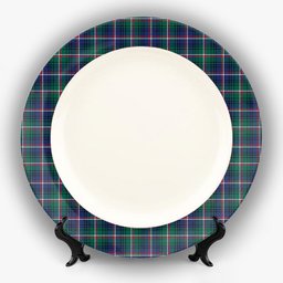 ScotsTee Shop Scottish Shaw of Carolina Modern Ceramic Tartan Plate