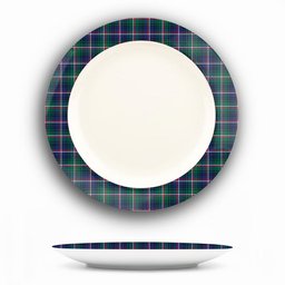 ScotsTee Shop Scottish Shaw of Carolina Modern Ceramic Tartan Plate