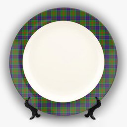 ScotsTee Shop Scottish Stewart of Appin Hunting Modern Ceramic Tartan Plate