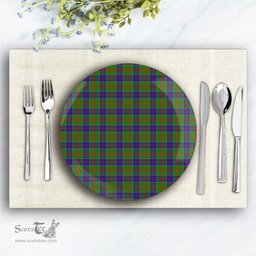 ScotsTee Shop Scottish Stewart of Appin Hunting Modern Ceramic Tartan Plate