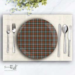 ScotsTee Shop Scottish Murray of Atholl Weathered Ceramic Tartan Plate