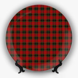 ScotsTee Shop Scottish Rosser of Wales Ceramic Tartan Plate