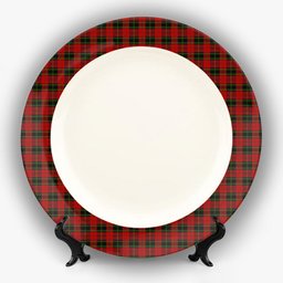 ScotsTee Shop Scottish Rosser of Wales Ceramic Tartan Plate