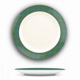 ScotsTee Shop Scottish Strang of Balkaskie Ancient Ceramic Tartan Plate