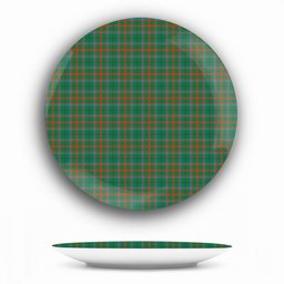 ScotsTee Shop Scottish Shaw of Tordarroch Hunting Ancient Ceramic Tartan Plate