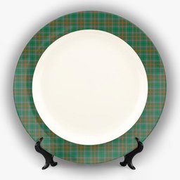 ScotsTee Shop Scottish Shaw of Tordarroch Hunting Ancient Ceramic Tartan Plate