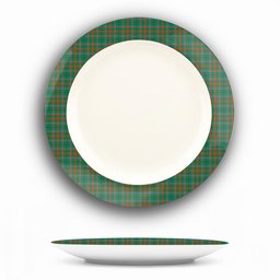 ScotsTee Shop Scottish Shaw of Tordarroch Hunting Ancient Ceramic Tartan Plate
