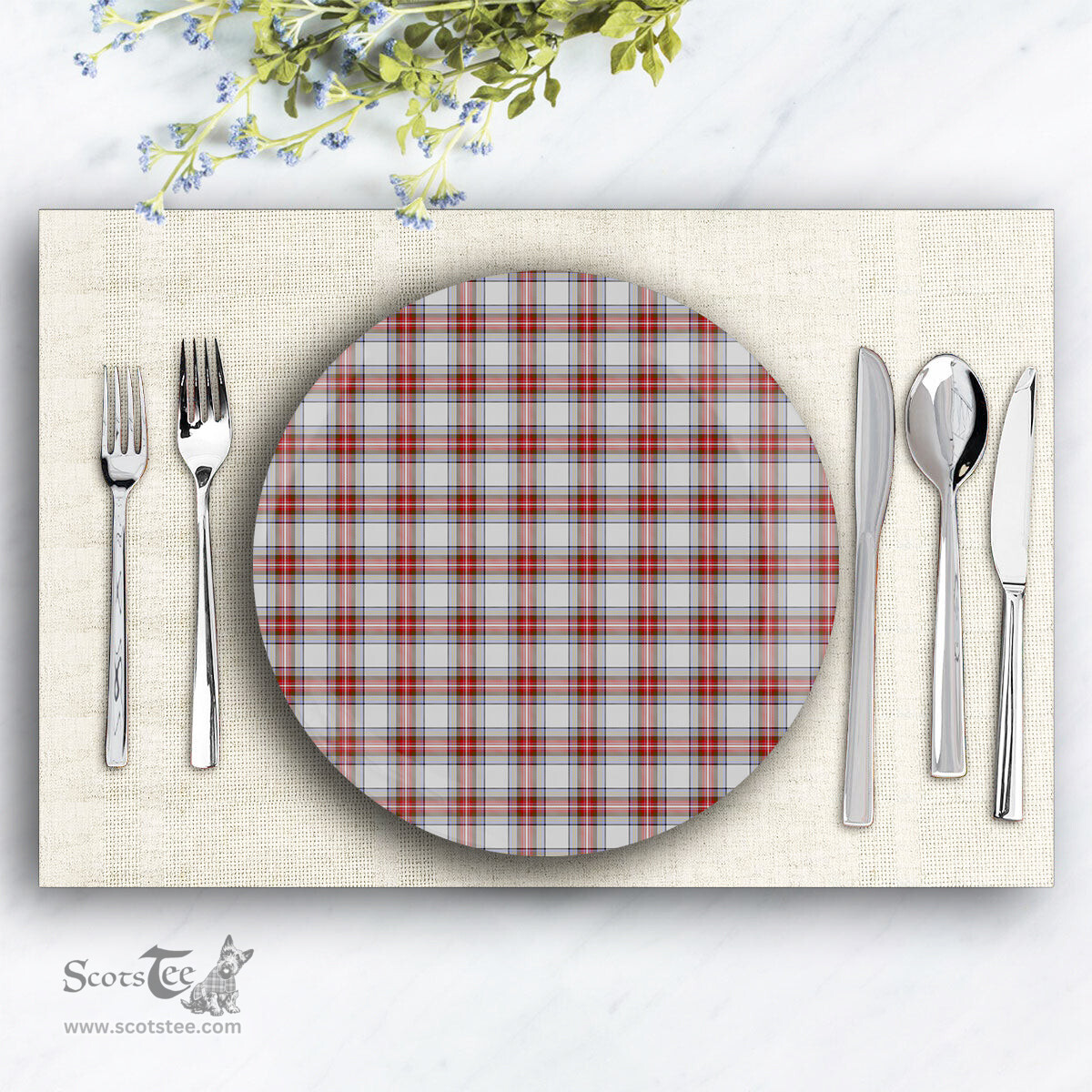 ScotsTee Shop Scottish Seller Reproduction Dress Ceramic Tartan Plate