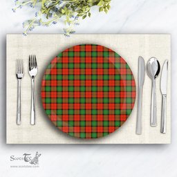 ScotsTee Shop Scottish Stewart of Atholl Ancient Ceramic Tartan Plate